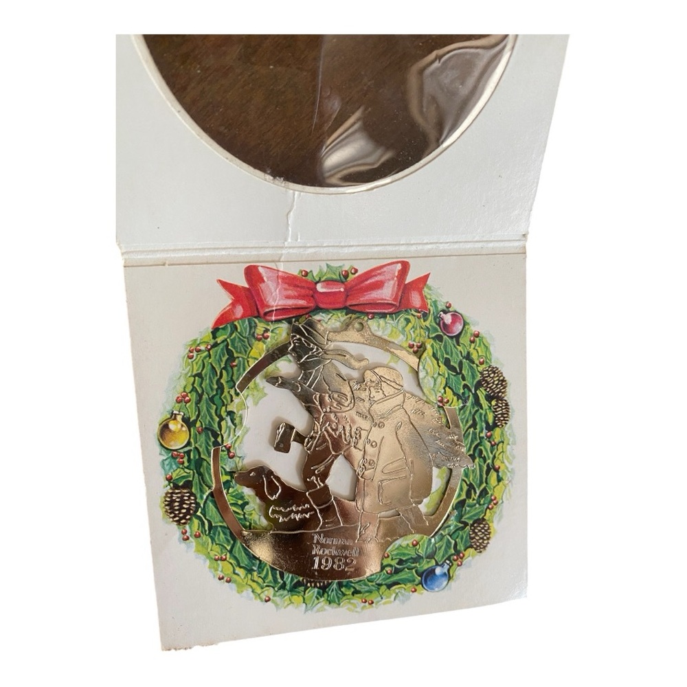 Vintage 1982 Norman Rockwell McDonald’s & Coca-Cola Collectible Christmas Orname